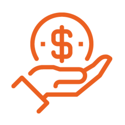 Construction project funding support icon