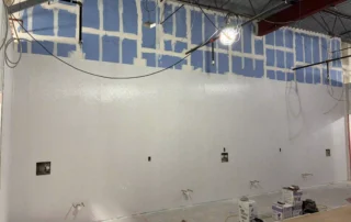 Scenthound interior construction progress phase snapshot - FRP installation