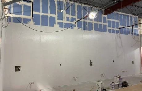 Scenthound interior construction progress phase snapshot - FRP installation