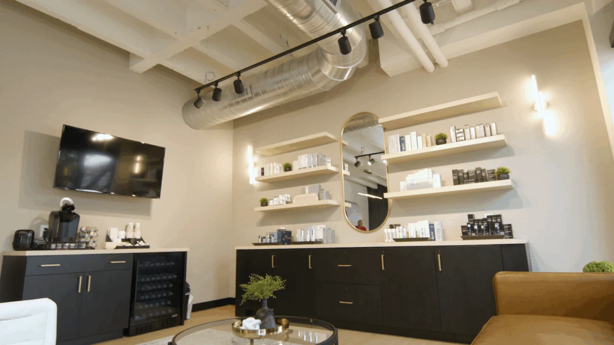 Medical facility interior renovation for lounge area