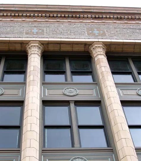 Exterior window renovation for Cadillac Lofts