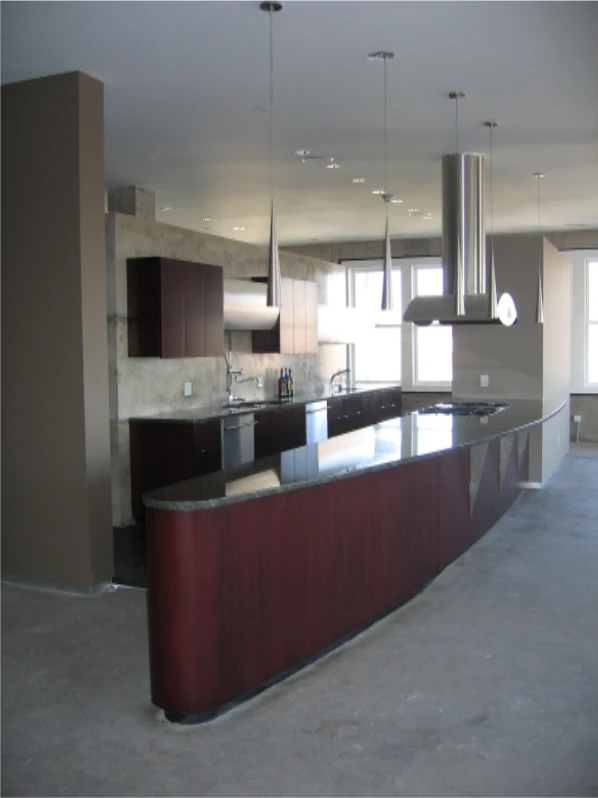 Interior kitchen renovation for Cadillac Lofts