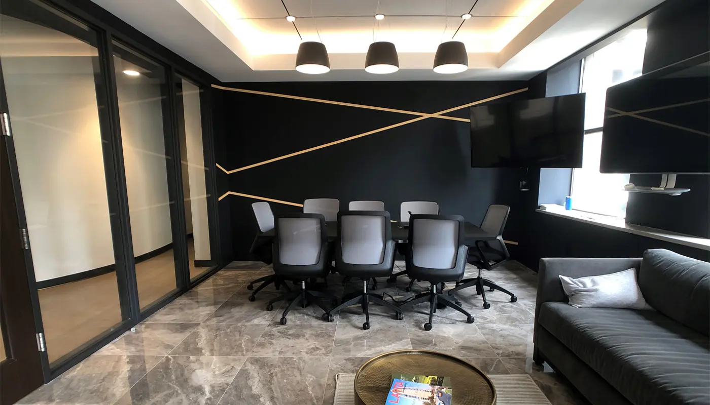 Commercial office building renovation for conference room