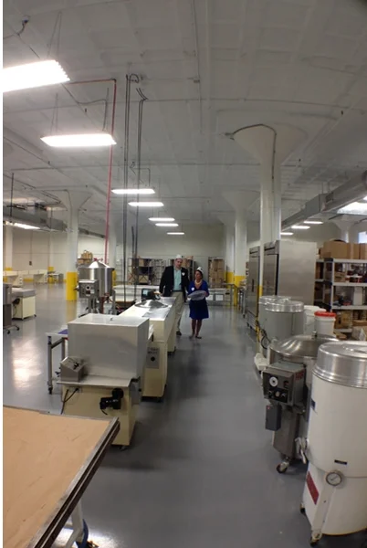 Industrial Building Renovation with new assembly line production area for Chocolate, Chocolate, Chocolate