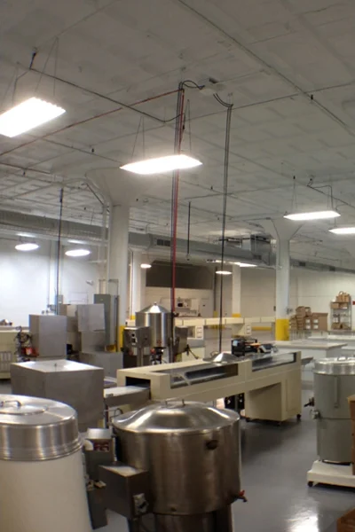 Industrial Building Renovation with new assembly line production area for Chocolate, Chocolate, Chocolate