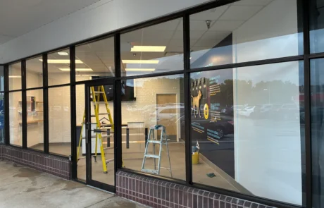 Lobby interior renovation in progress